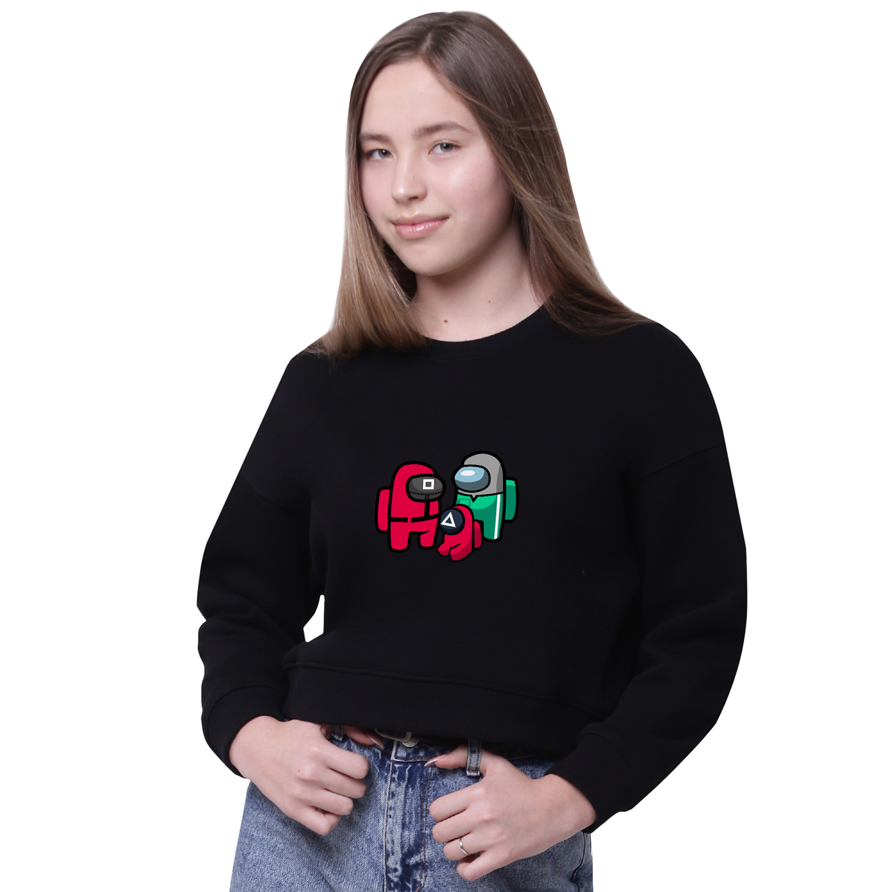 

Свитшот женский Амонг Ас и Игра в кальмара (Among Us and Squid Game) Черный (35960-3380-11, Свитшот женский Амонг Ас и Игра в кальмара (Among Us and Squid Game) Черный (35960-3380-11) S