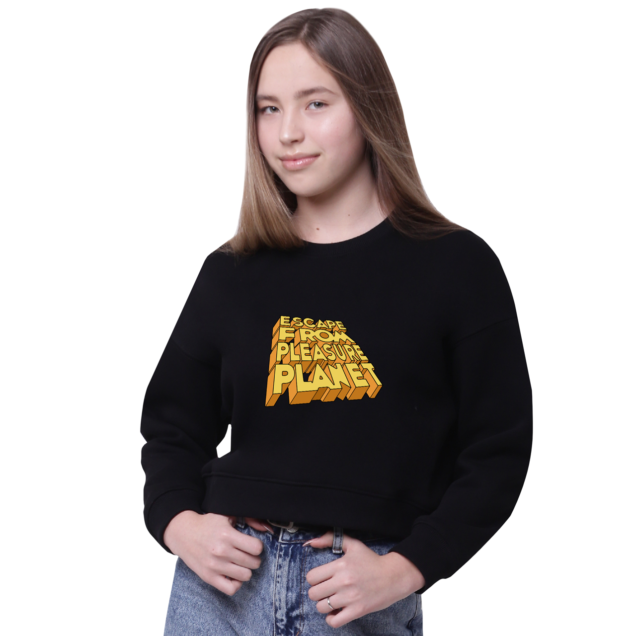 

Свитшот женский Побег с планеты удовольствий (Escape from pleasure planet) Черный (35960-2856-13, Свитшот женский Побег с планеты удовольствий (Escape from pleasure planet) Черный (35960-2856-13) L