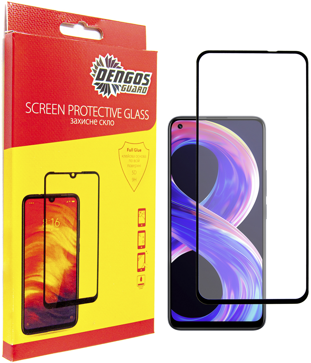 

Защитное стекло DENGOS для Realme 8 Pro Black (TGFG-198)