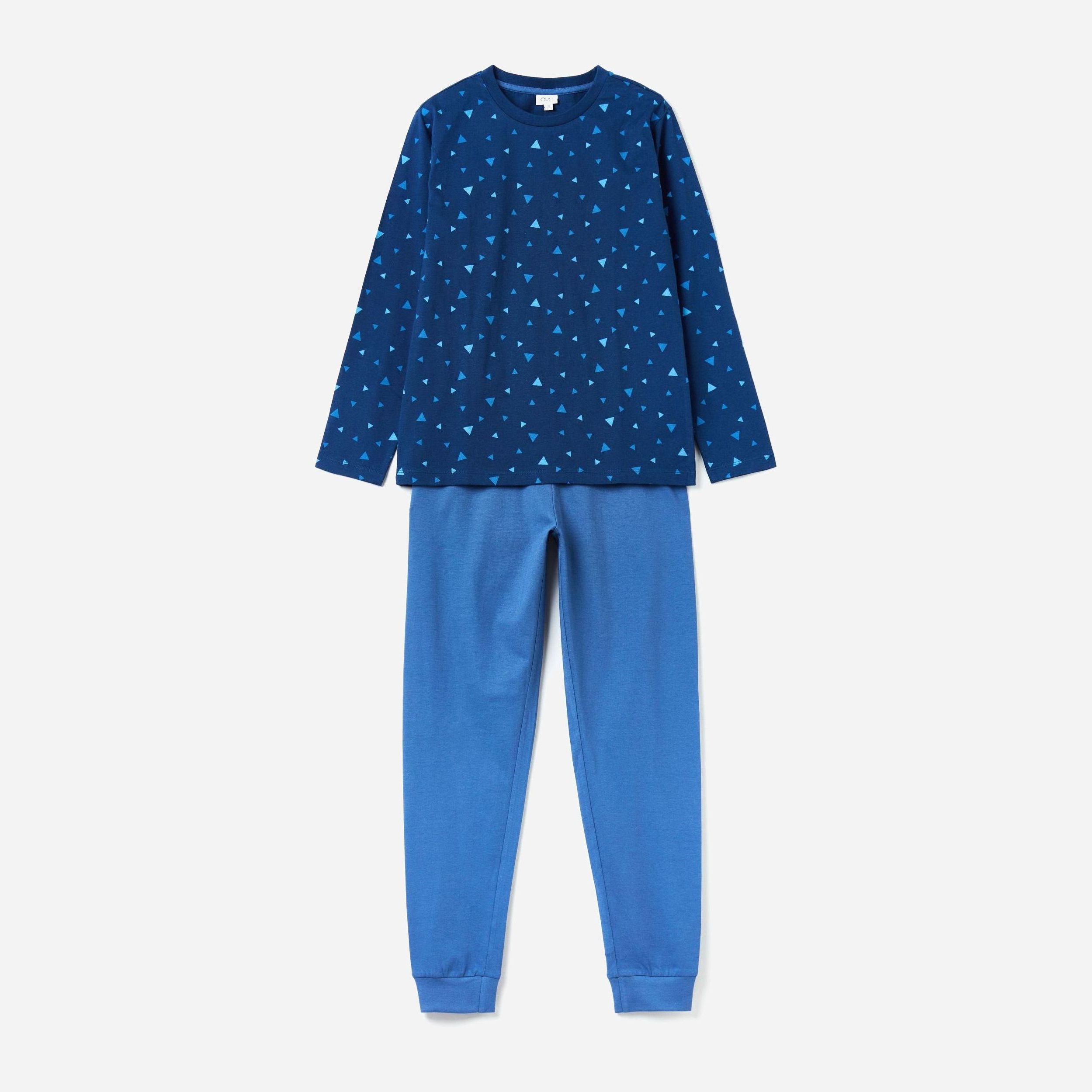 

Пижама (футболка с длинными рукавами + штаны) OVS 1327215 158 см Blue