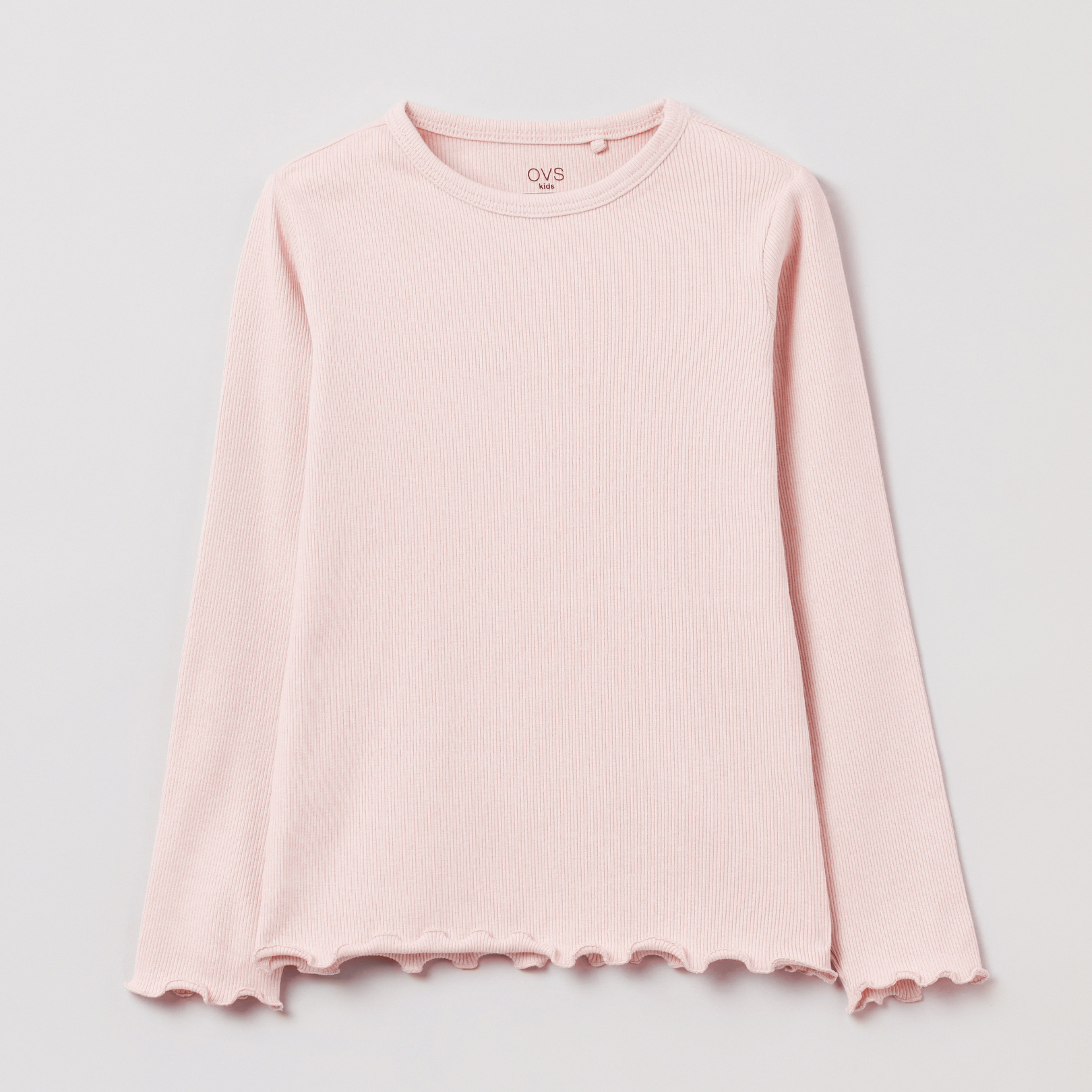 

Футболка с длинными рукавами OVS 1327875 122 см Pink