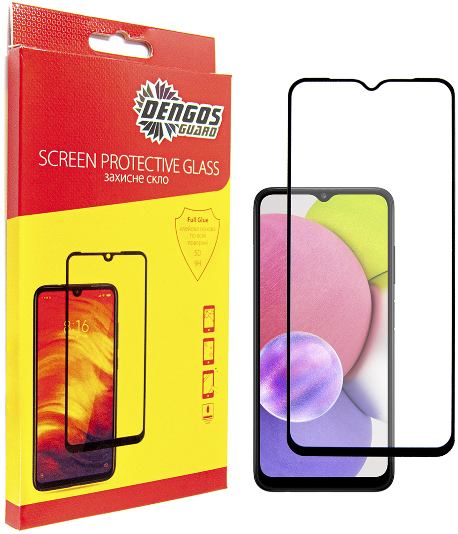 

Защитное стекло DENGOS для Samsung Galaxy A03 Core Black (TGFG-200)