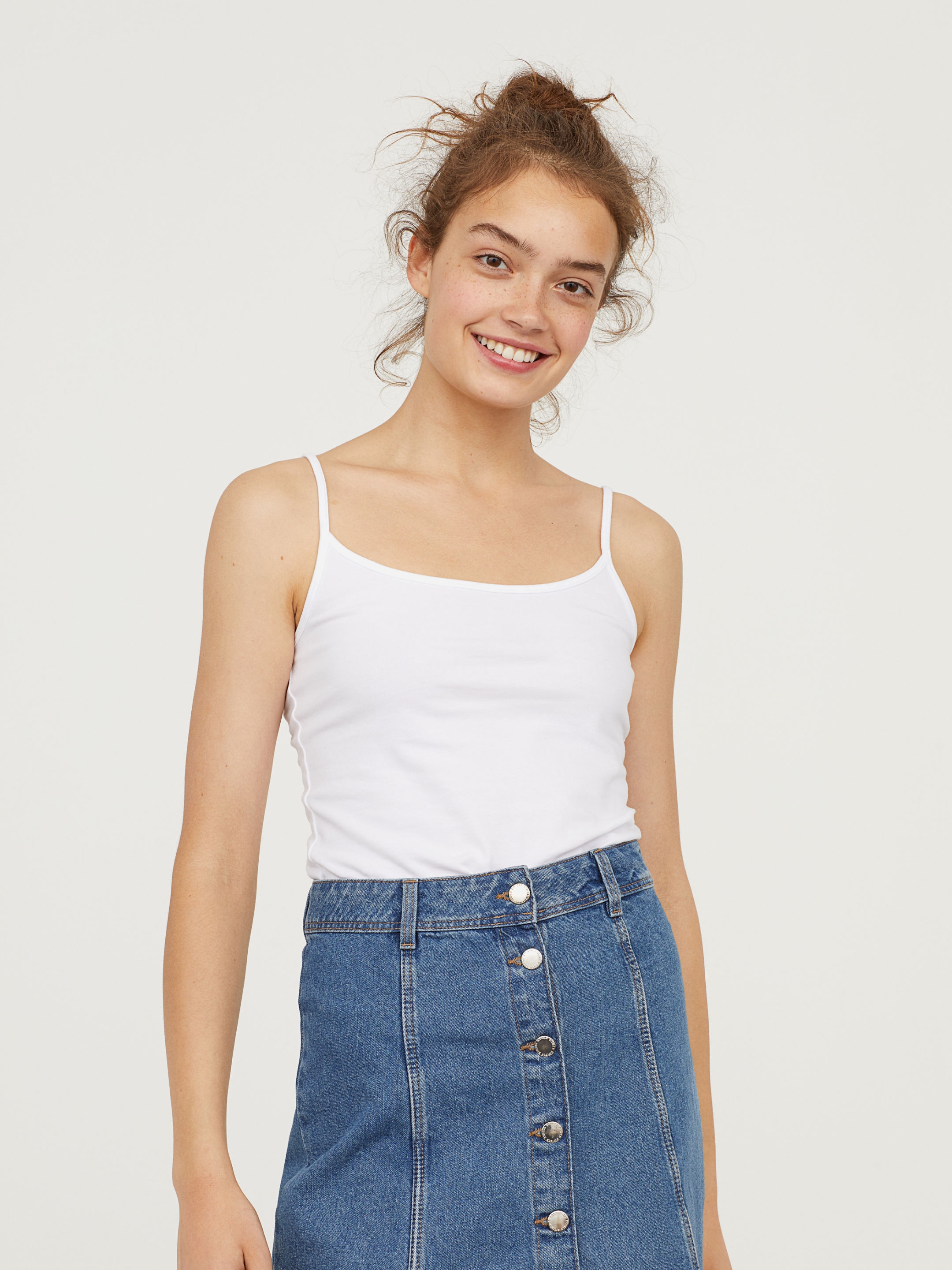 

Майка H&M XAZ104223DPUA  Белая, Майка H&M XAZ104223DPUA XL Белая