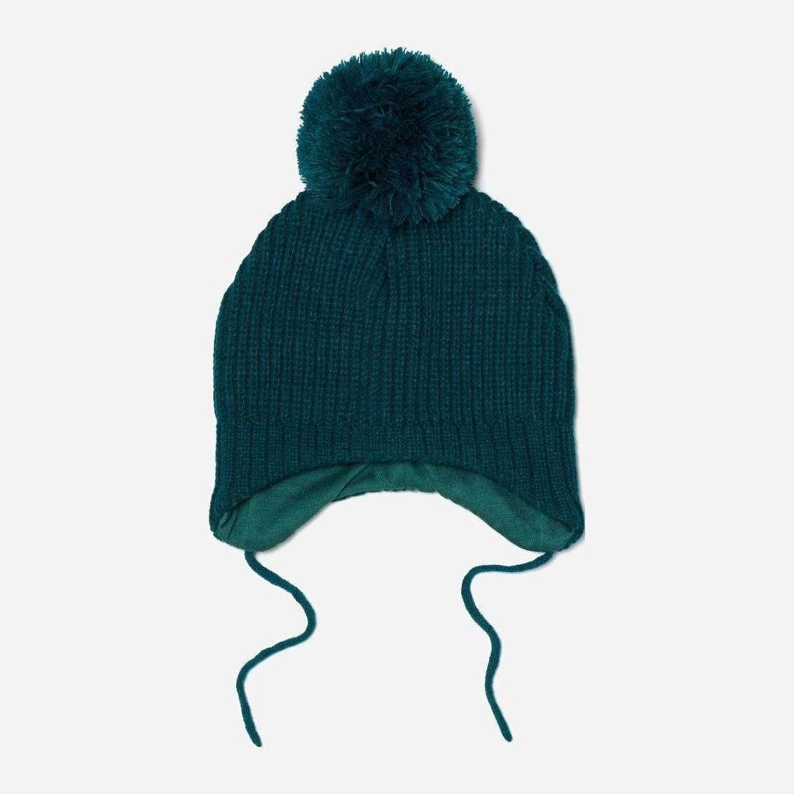 

Зимняя шапка с завязками OVS 1335614 50-52 см Green
