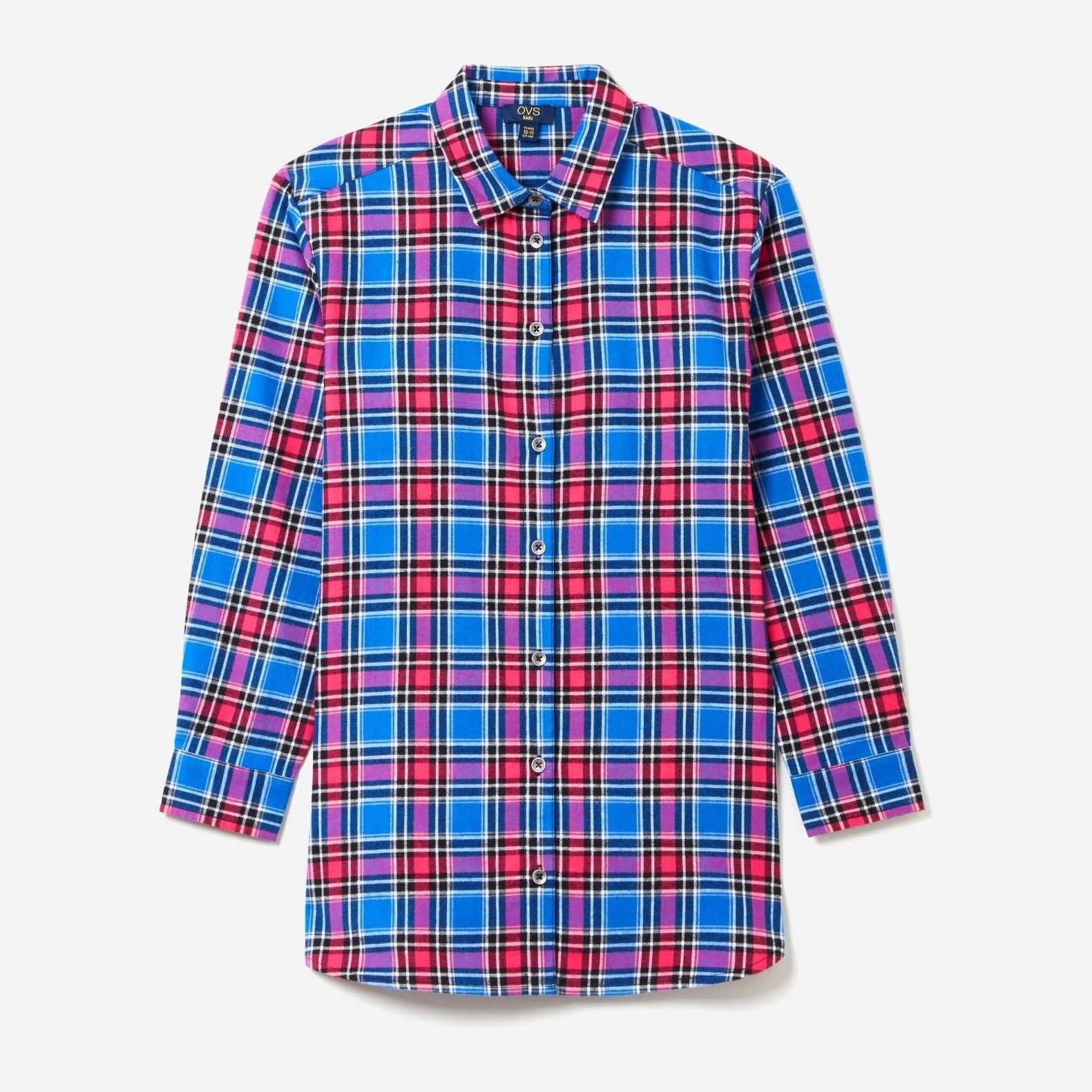 

Рубашка OVS 1348400 164 см Blue/Violet Check