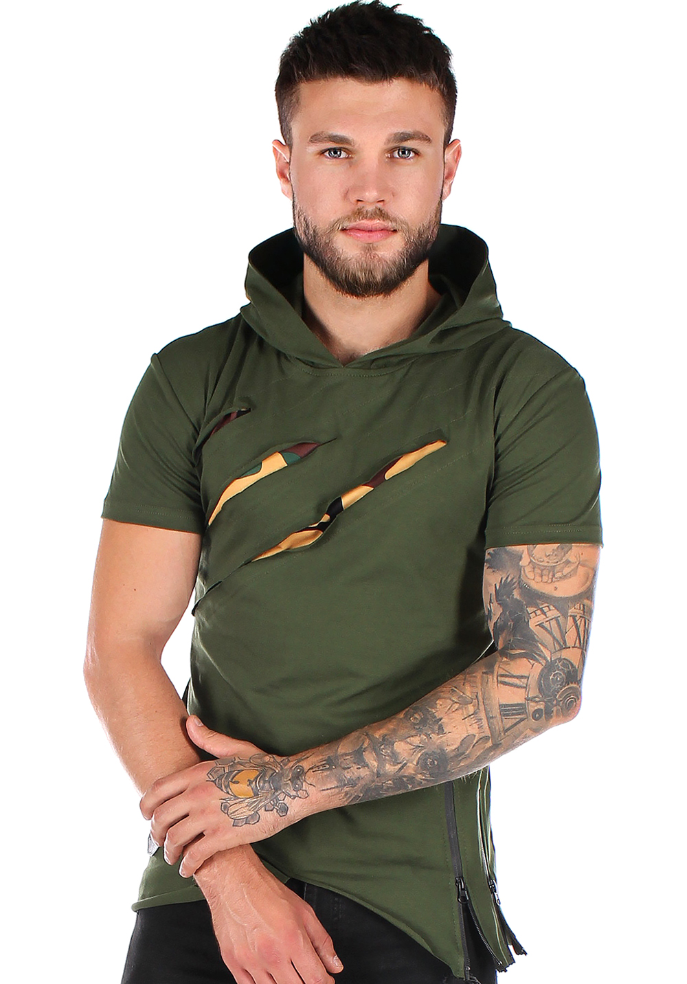 

Футболка з капюшоном чоловіча Krutyakov CAMO HOLEY ZIPPER  хакі 1984319, Футболка з капюшоном чоловіча Krutyakov CAMO HOLEY ZIPPER M хакі 1984319