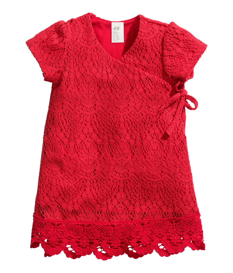 

Платье H&M с коротким рукавом Красный (2-4/62) (543)