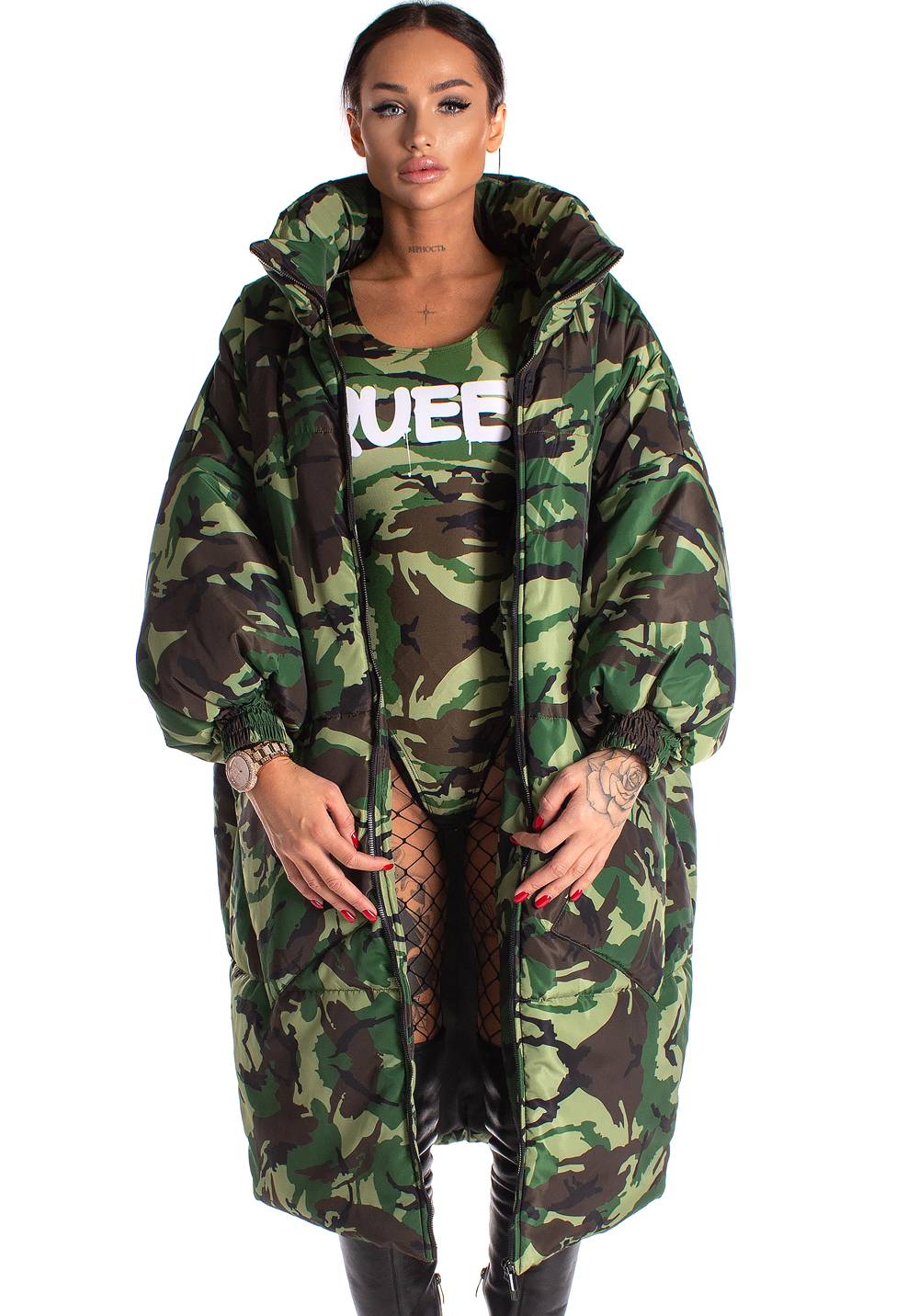 

Куртка жіноча Krutyakov CAMO QUEEN Універсальний 234621