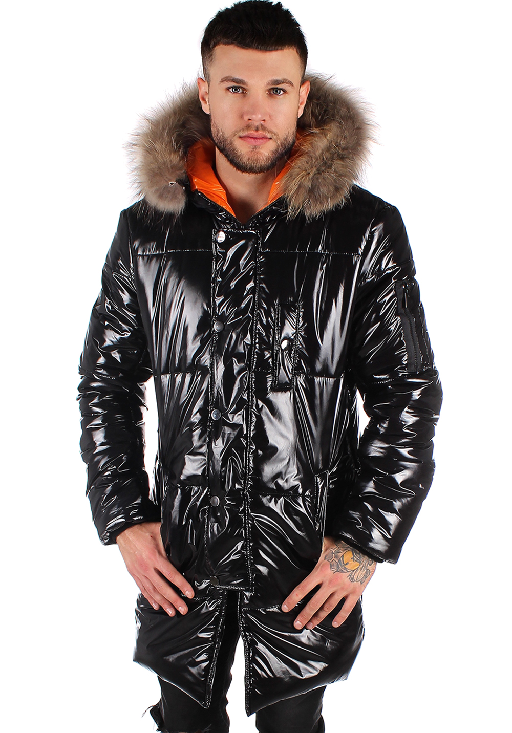 

Куртка зимова чоловіча Krutyakov GLOSS  чорний 2105315, Куртка зимова чоловіча Krutyakov GLOSS M чорний 2105315