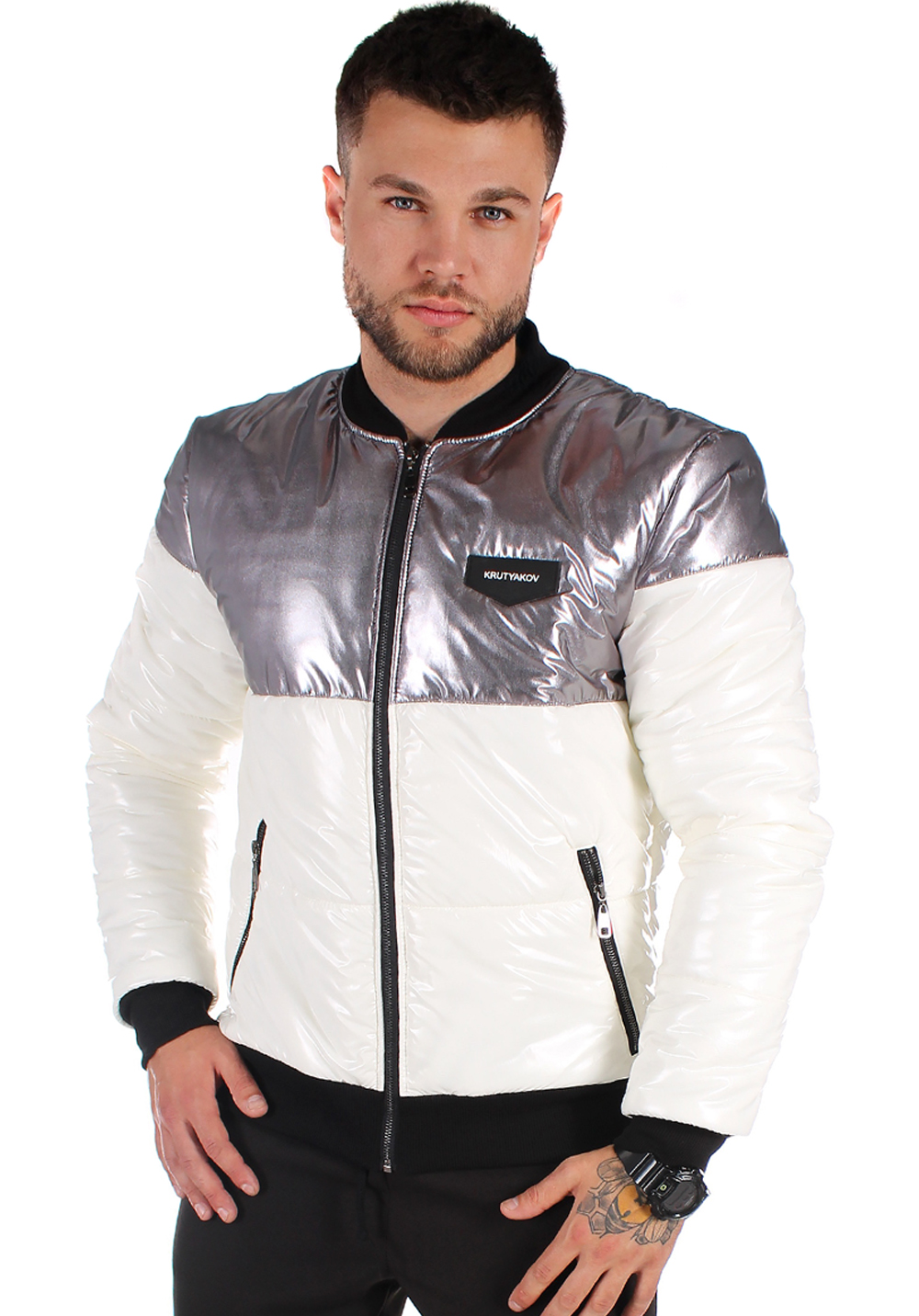 

Куртка чоловіча Krutyakov MOD XXXL білий 206282