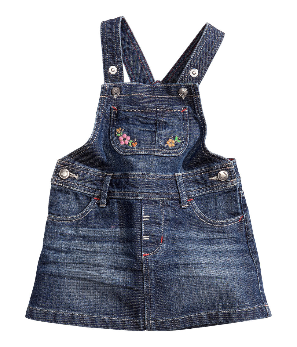 

Джинсовый сарафан H&M Синий (6-9/74) (483)
