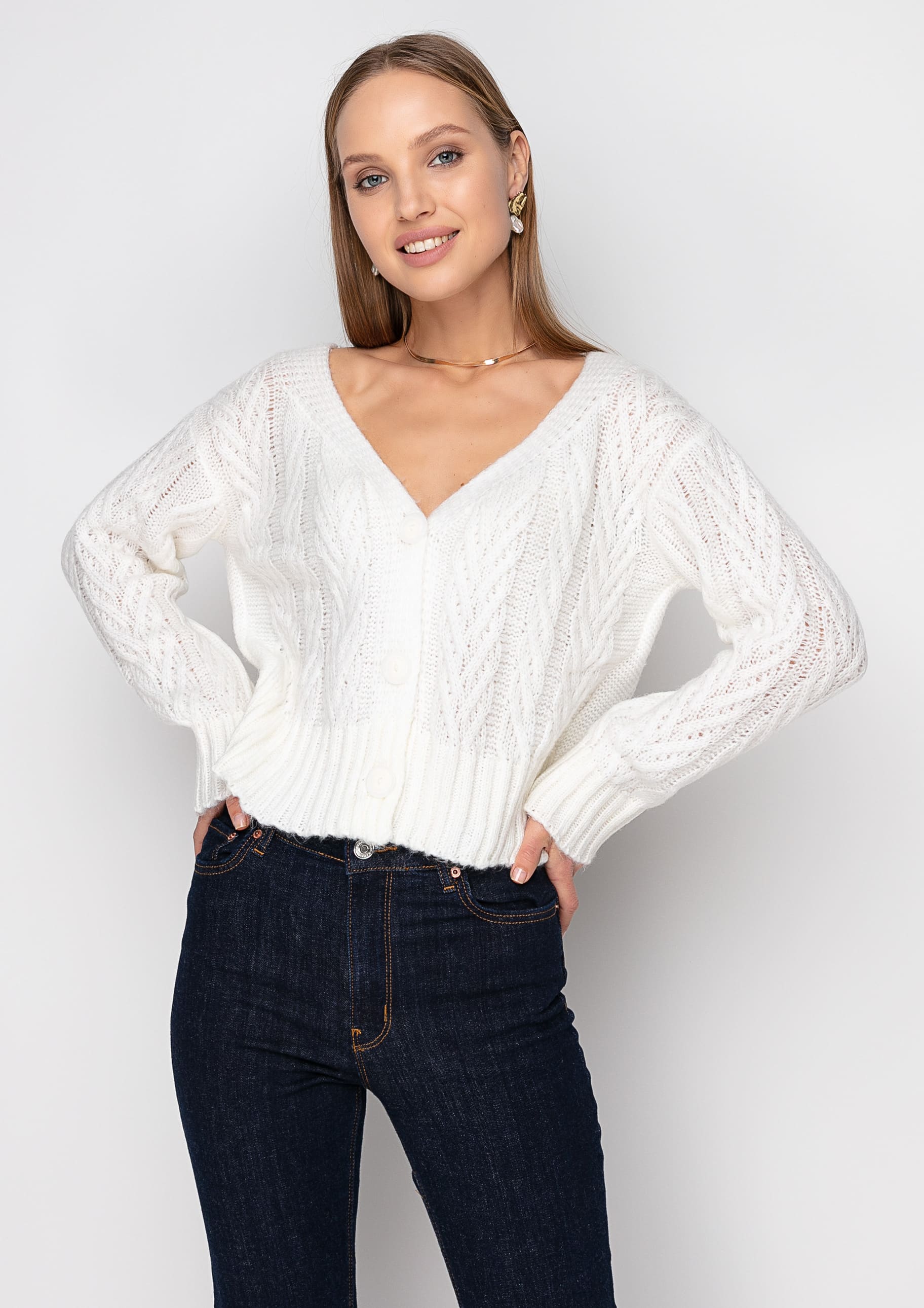 

Кардиган Samange 1671 ONESIZE Белый