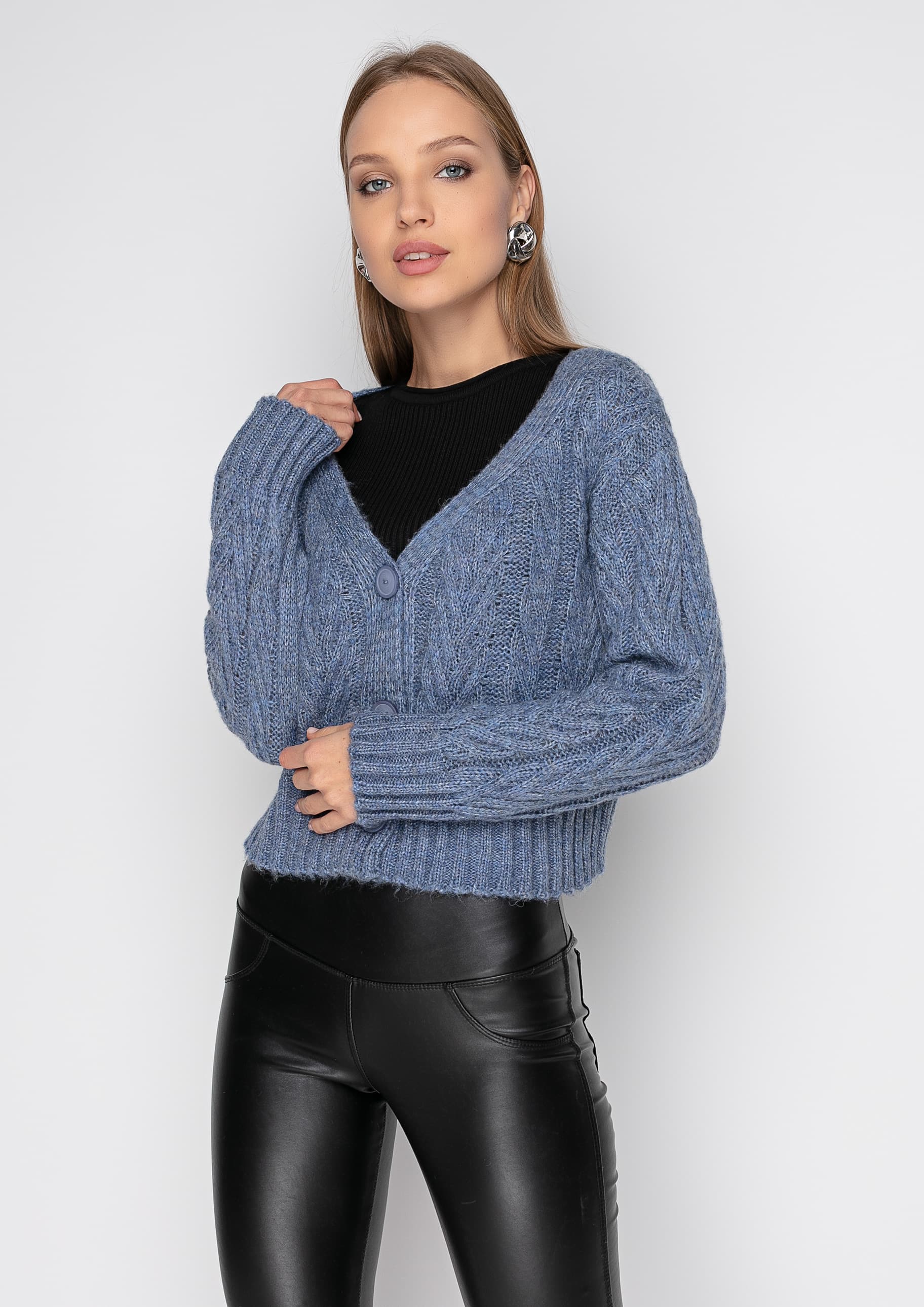 

Кардиган Samange 1671 ONESIZE Деним