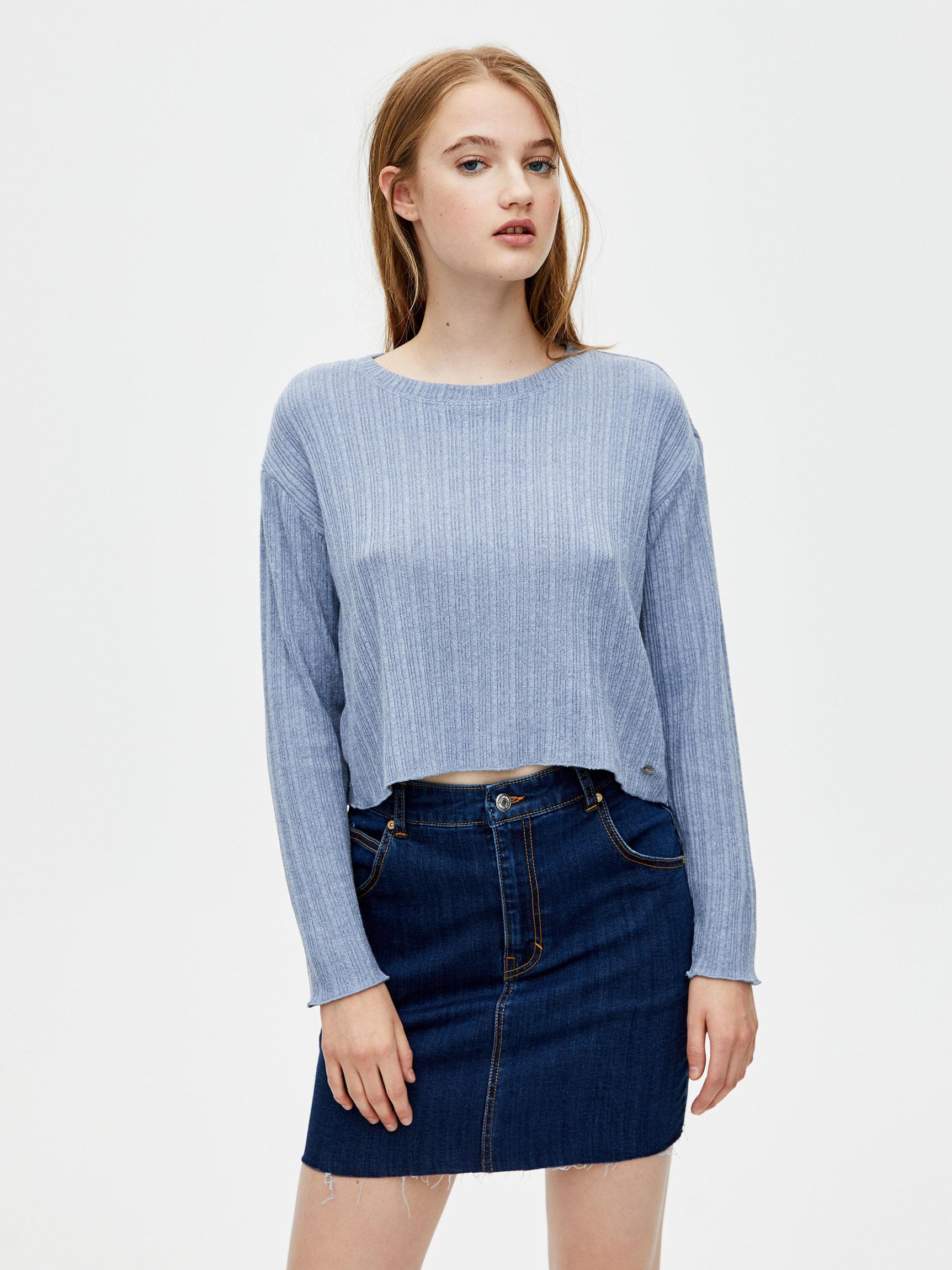 

Джемпер Pull & Bear XAZ279207VMSG  Светло-синий, Джемпер Pull & Bear XAZ279207VMSG XS Светло-синий