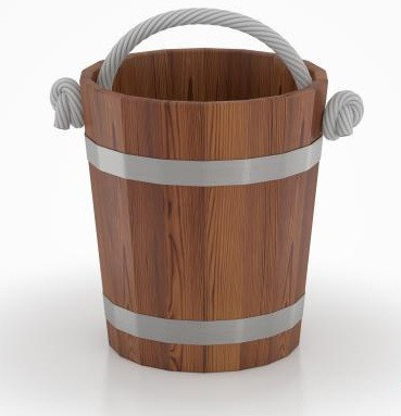

Ведро Bentwood 15 литров лиственница морёная для бани и сауны