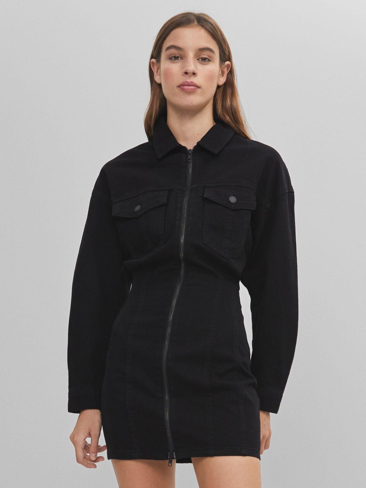 

Платье джинсовое Bershka XAZ294815GNIF M Черное