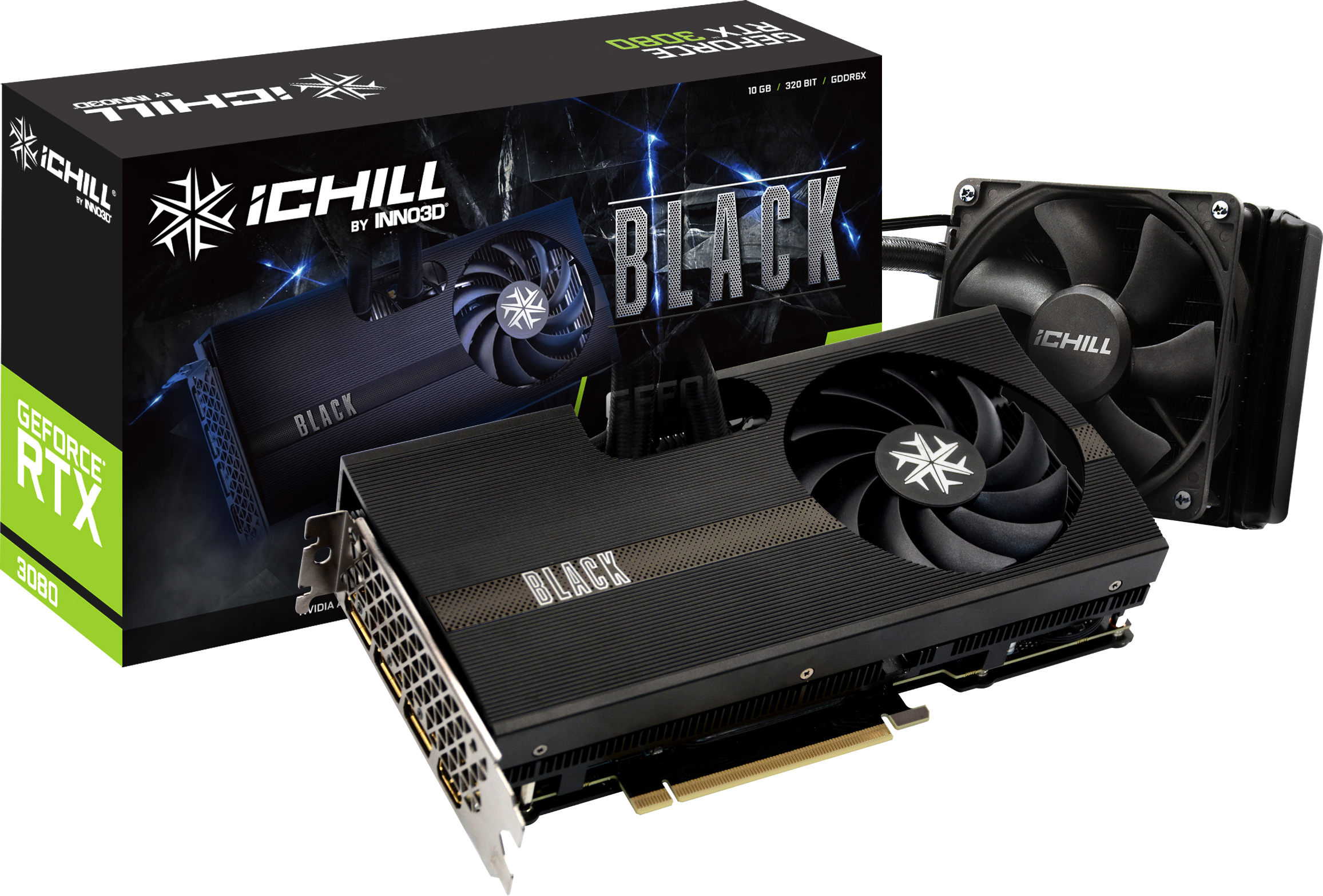 

INNO3D PCI-Ex GeForce RTX 3080 Ichill Black LHR 10GB GDDR6X (320bit) (1440/19000) (HDMI, 3 x DisplayPort) (C3080B-106XX-1810003H)