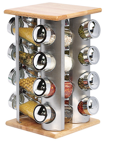 

Набор для сыпучих специй с деревянной подставкой Stenson MS-3505 16 емкостей