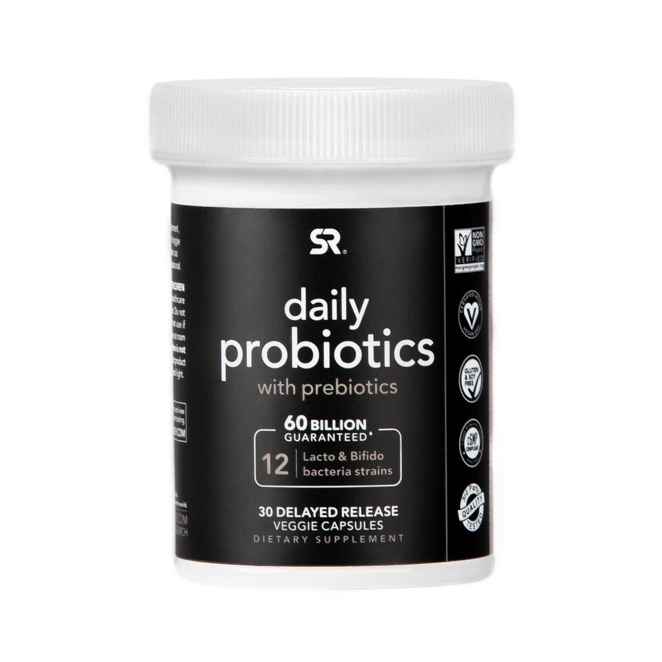

Sports Research Daily Probiotics Delayed Release 60 Billion CFU 30 капсул (4384304024)
