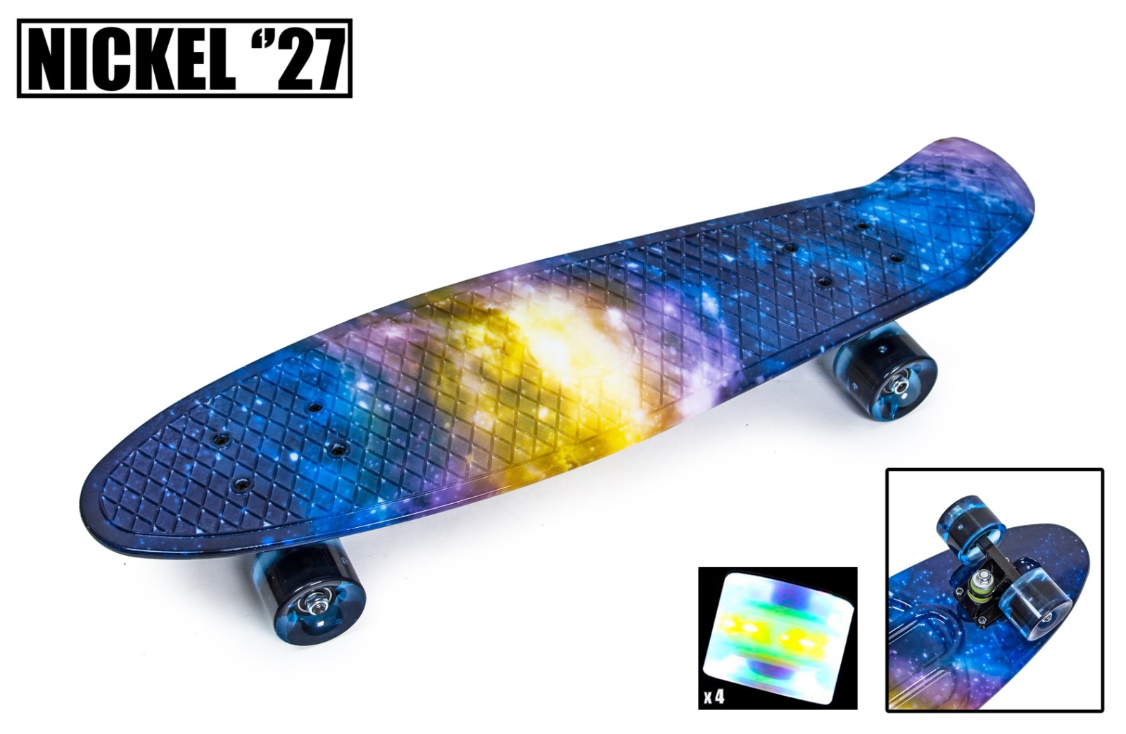 

Penny Board Nickel 27 Universe Светящиеся колеса