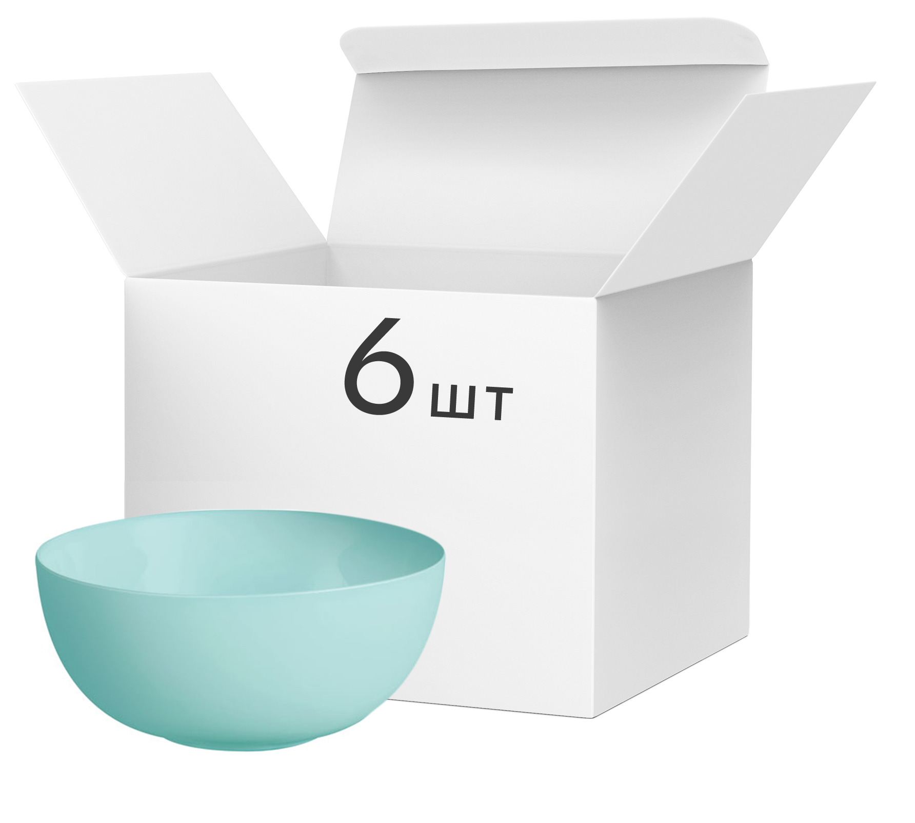 

Набор салатников Luminarc Diwali Light Turquoise 12 см 6 шт