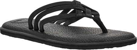 

Женские вьетнамки, сланцы Sanuk Yoga Salty Woven Thong Sandal Black Leather 38