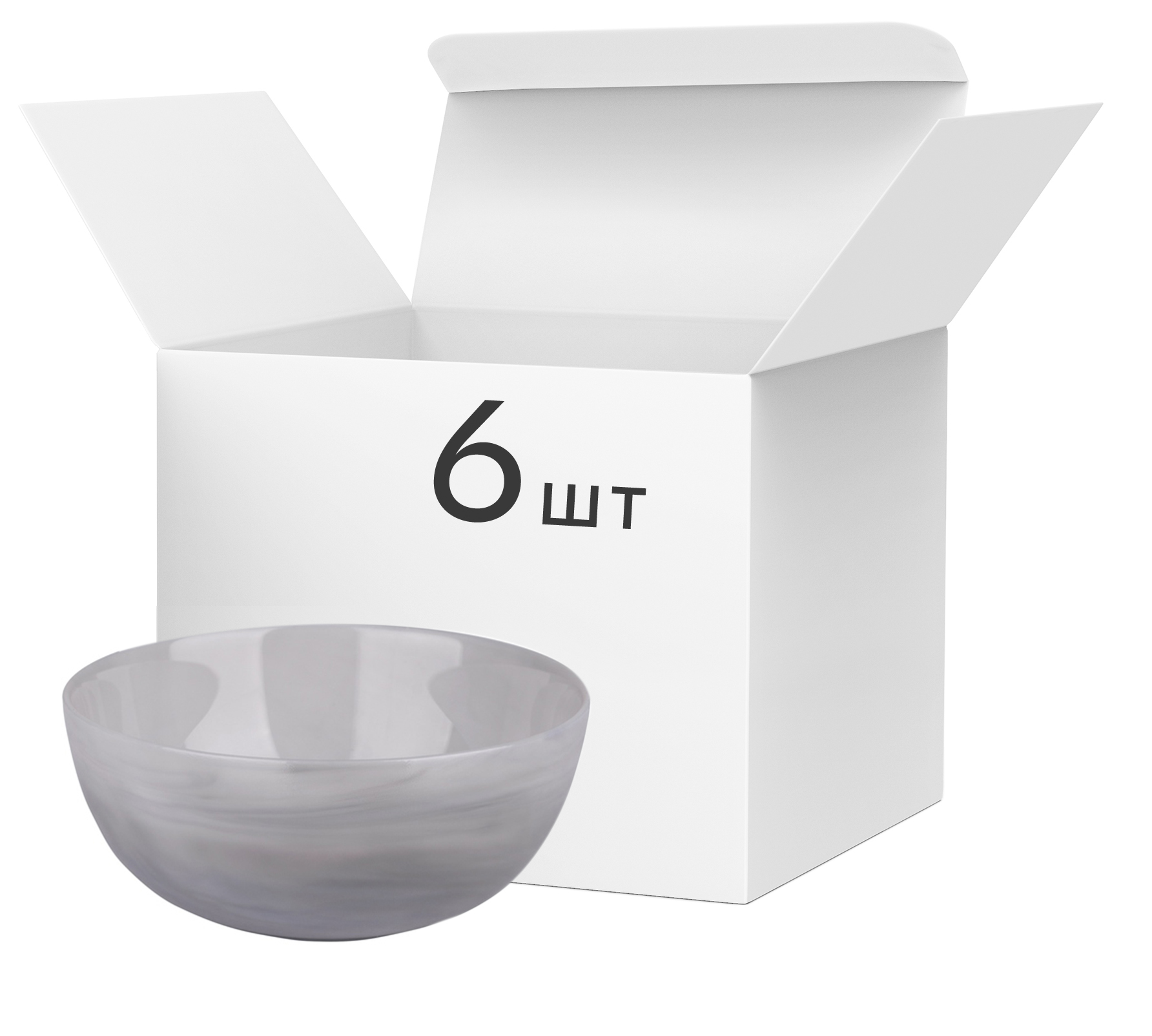 

Набор салатников Luminarc Diwali Marble Granit 12 см 6 шт