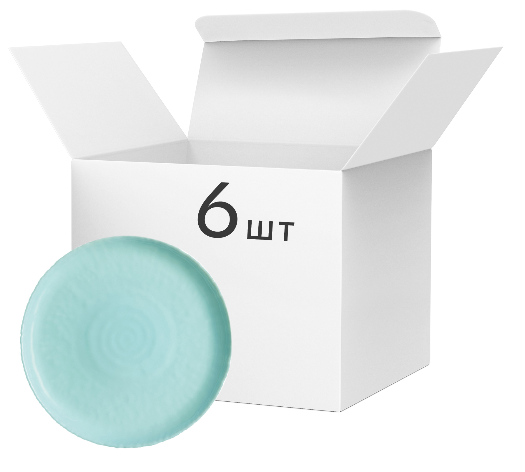 

Набор обеденных тарелок Luminarc Ammonite Turquoise 26 см 6 шт