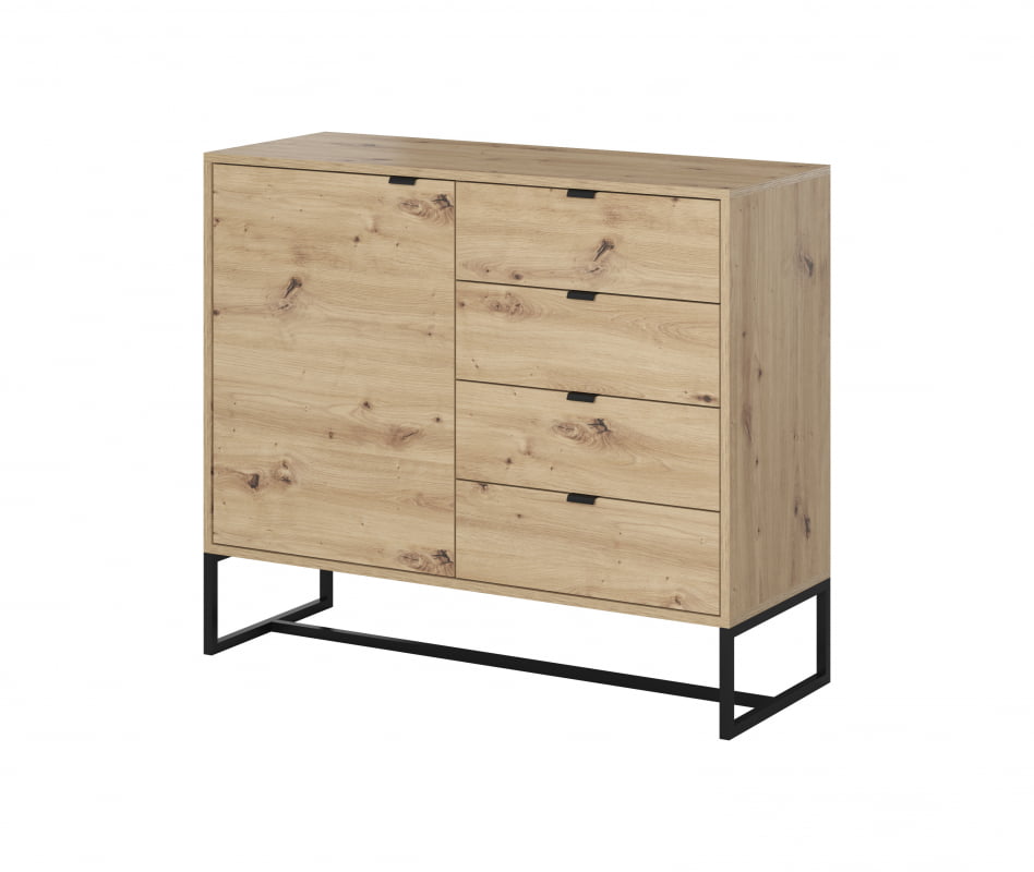 

Просторный комод на салазках для гостиной Amber Meble Piaski 103x89x39 (AK103 Amber) 101347