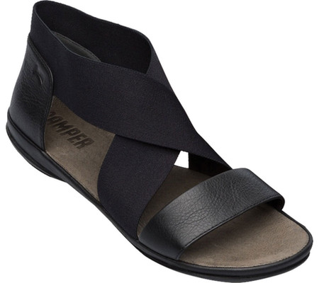 

Женские сандалии Camper Right Nina Ankle Strap Sandal Black Calfskin/Elastic 35