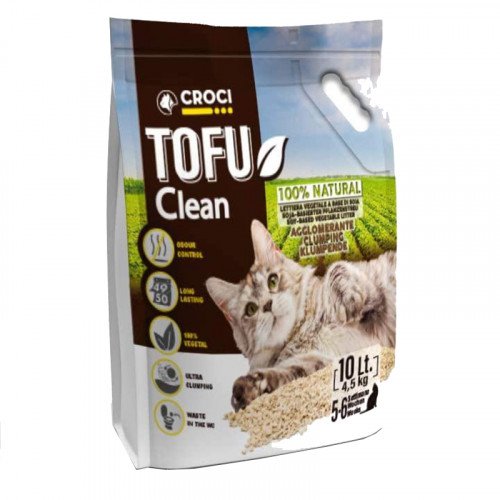 

Наполнитель Croci Tofu Clean для кошачьего туалета, комкующийся, 10 л