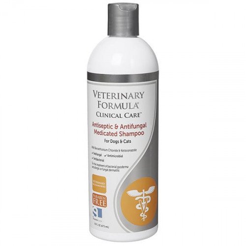 

Шампунь Veterinary Formula Antiseptic&Antifungal Shampoo для собак и котов, 473 мл