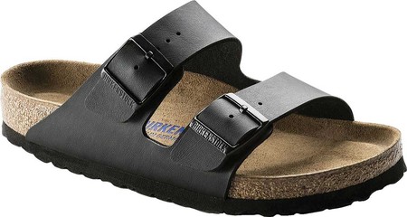 

Женские шлепанцы Birkenstock Arizona Soft Footbed Birko-Flor Sandal Black Synthetic Leather 43