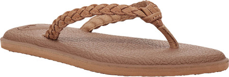 

Женские вьетнамки, сланцы Sanuk Yoga Braid Flip Flop Tan Leather 42