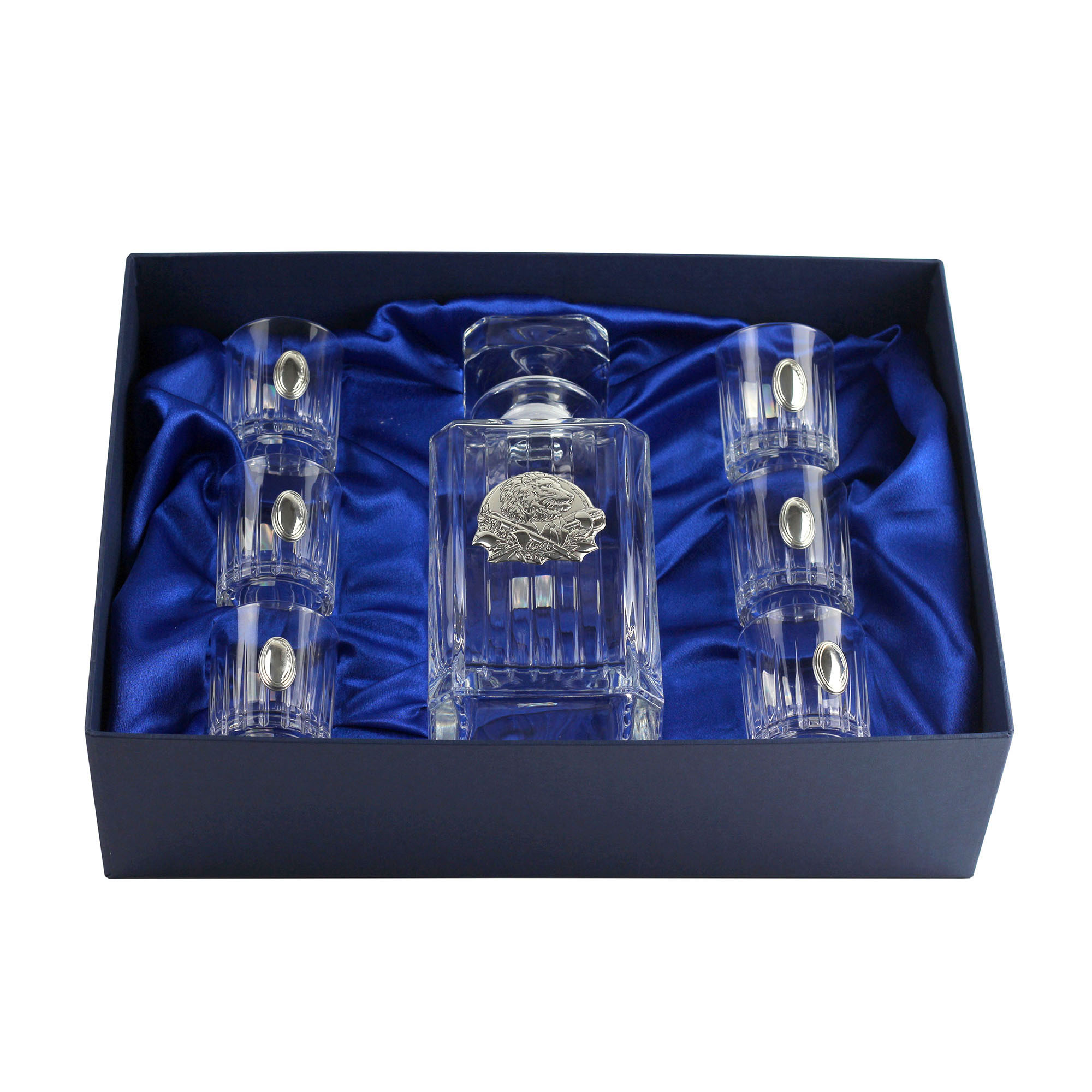 

Сет Boss Crystal ДИРЕКТОРСКИЙ ВОДОЧНЫЙ графин 6 рюмок серебро