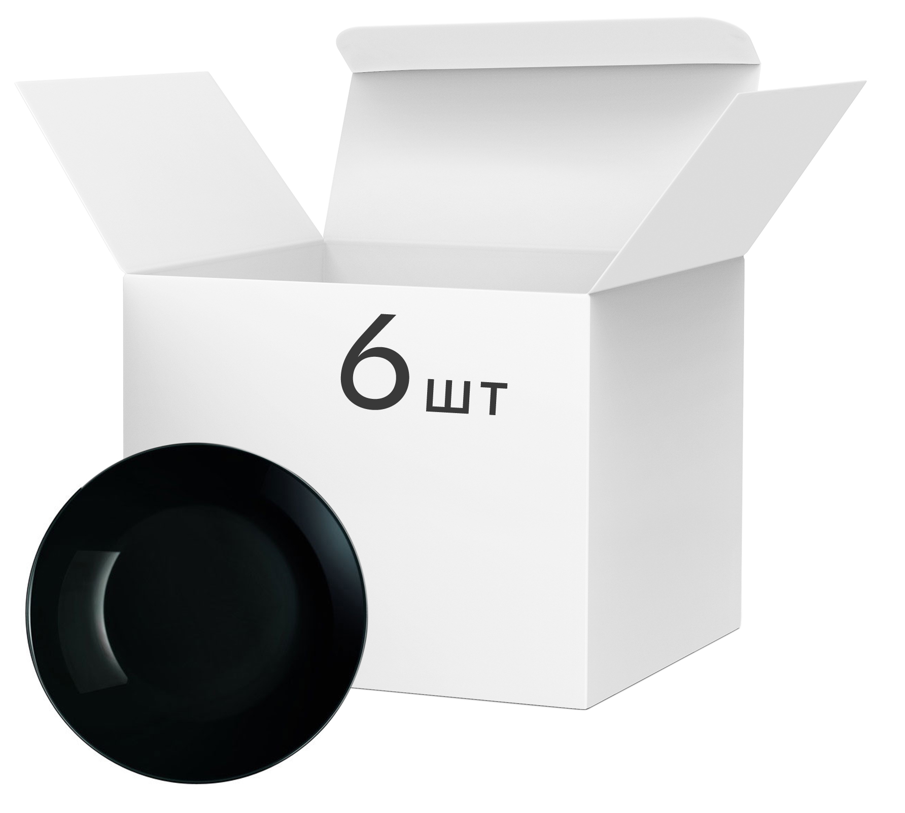 

Набор суповых тарелок Luminarc Diwali Black 20 см 6 шт
