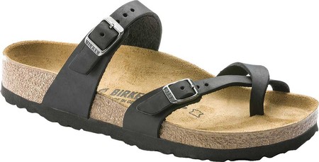 

Женские шлепанцы Birkenstock Mayari Oiled Leather Sandal Black Oiled Leather 40