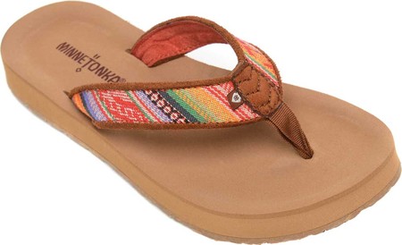 

Женские вьетнамки, сланцы Minnetonka Hedy Flip-Flop Multi Fabric 37