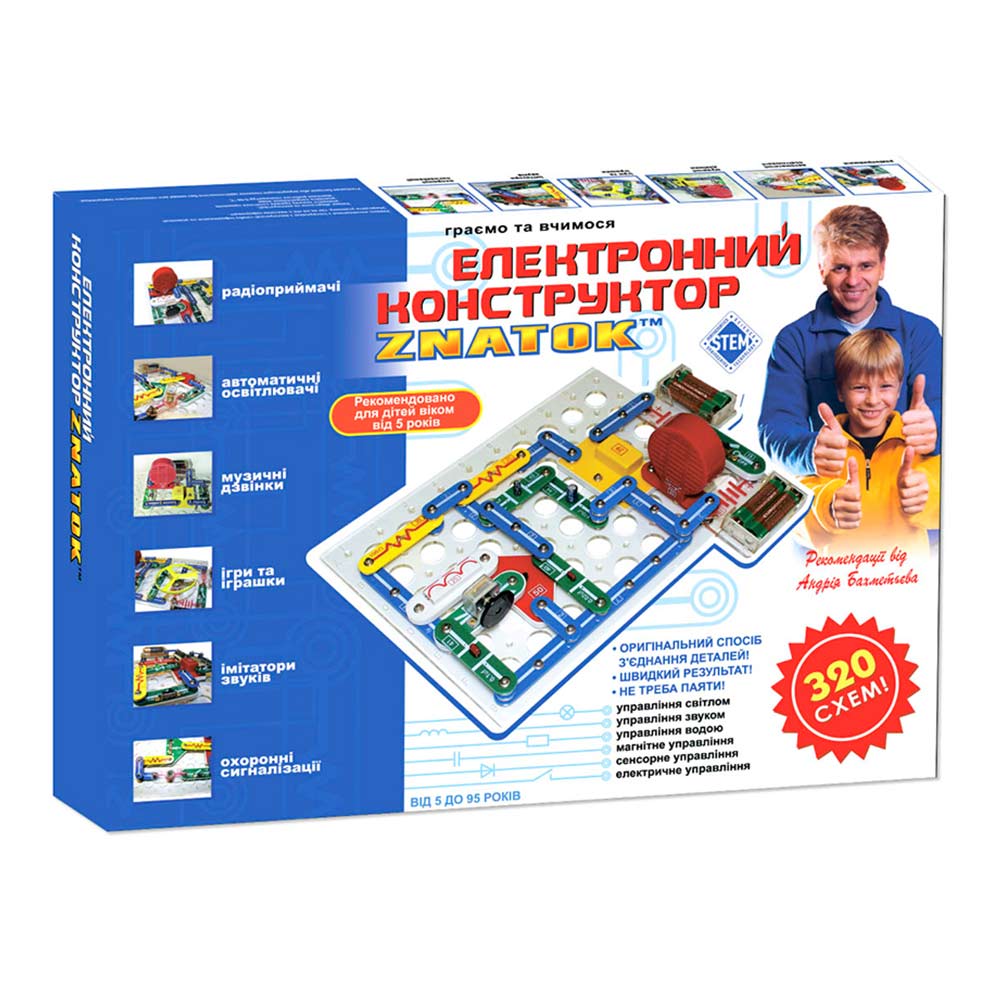 

Электронный конструктор ЗНАТОК (320 схем)REW-K002