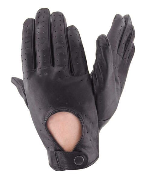 

Мужские перчатки авто кожаные GlovesUA мод.298 р.11 черные
