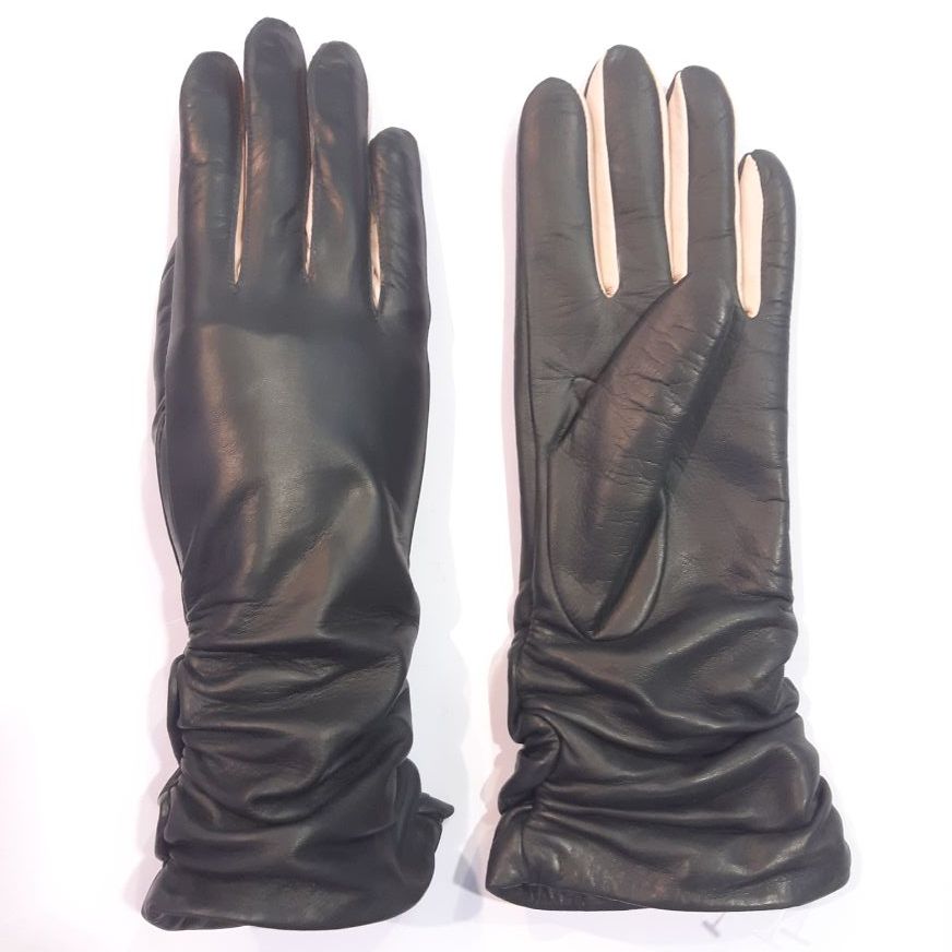 

Женские кожаные перчатки GlovesUA мод.362 р.8,5 темно-серые