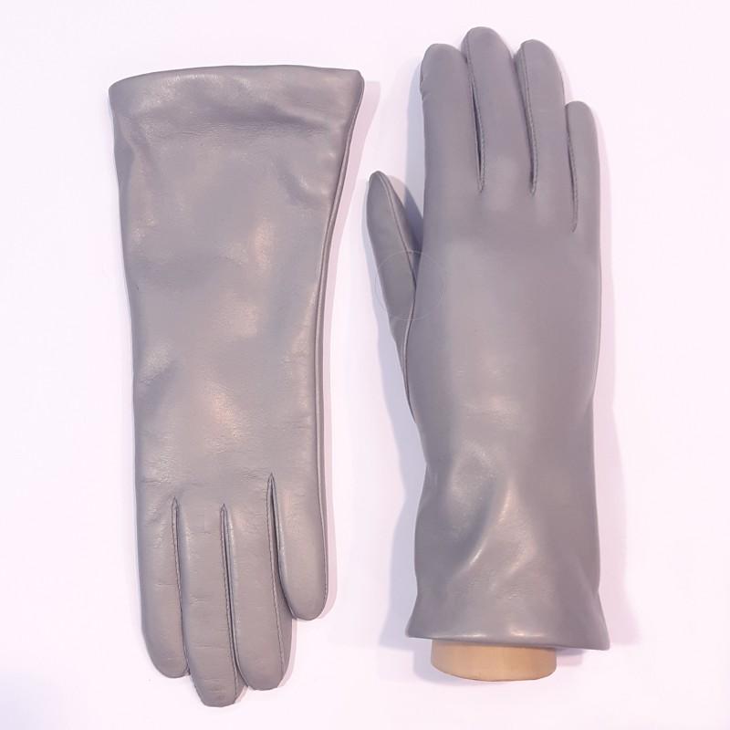 

Женские кожаные перчатки GlovesUA мод.129 р.6,5 светло серые