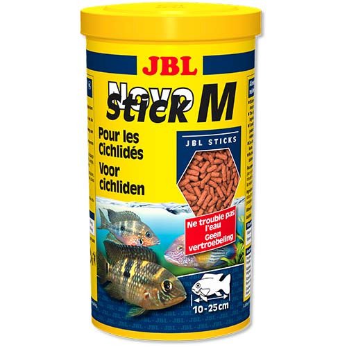 

Основной корм JBL NovoStick M в форме палочек для хищных цихлид, 1 л
