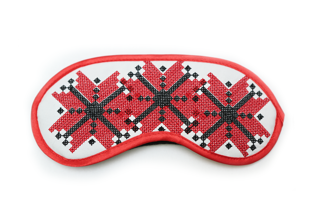 

Маска для сна Вишиванка Два кольори  Maski karnaval, Маска для сна Вишиванка Два кольори One size Maski karnaval