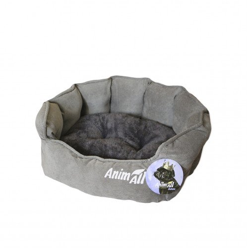 

Лежак AnimAll Rolyal S для собак, серый, 48×42×20 см