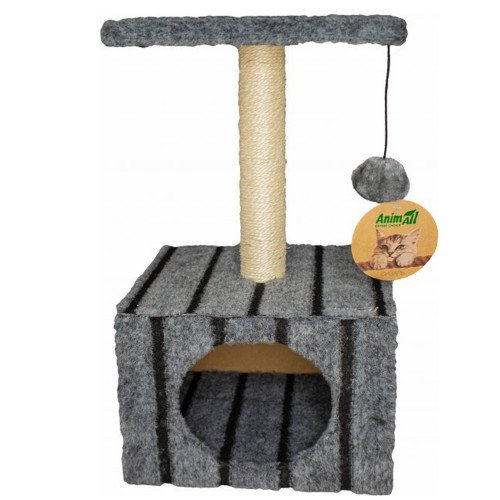 

Когтеточка-домик AnimAll, с полкой, сизаль, 50 см
