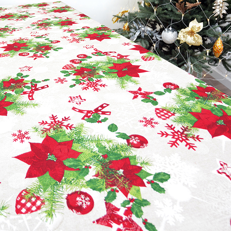 

Новогодняя скатерть Time Textile Poinsettia Разноцветный TT153683 140x280