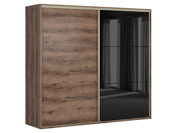 

Современный шкаф с раздвижными дверцами для спальни 240 Flex Black Red White 240.7x218x66 (F57-SZAFA_ZESTAW_61) 102423