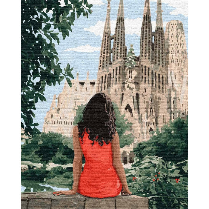 

Картина по номерам / анти-стресс раскраска Идейка "Путешествуя Барселоной" 40х50см KHO4746