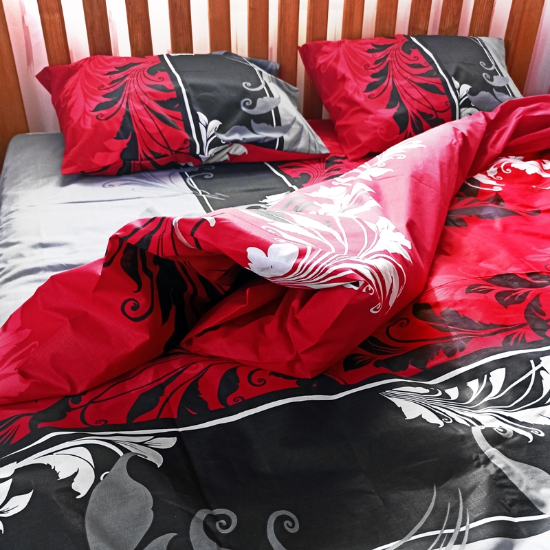 

Комплект постельного белья семейный из бязи Time Textile Страсть Серый, Красный, Черный TT173793-s